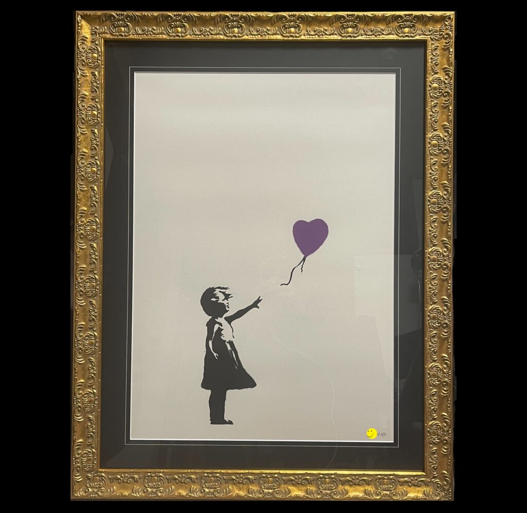 WCP版 BANKSY Girl with balloonn, Purple 特別限定エディションVer